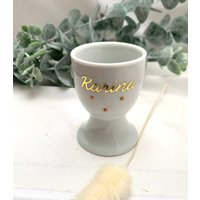 Eierbecher Mit Goldenem Namen, Wunschnamen, Geschenk Eierbecher, Personalisiert von ChrisCaArt