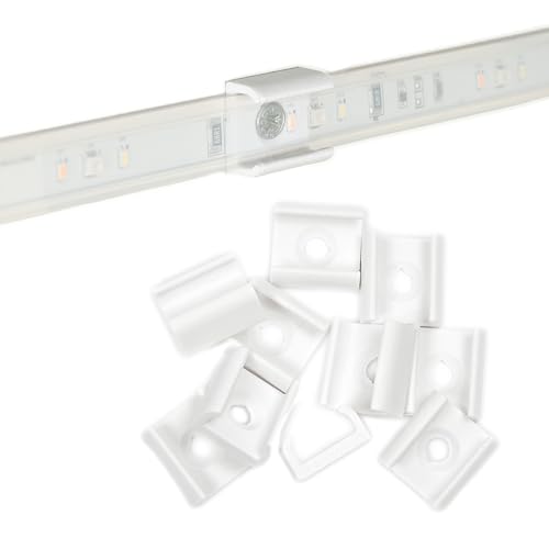 Befestigungsclips passend für Philips Hue Lightstrip V4 (10 Stk.) weiß – Sichere und unauffällige Montage Ihrer LED Stripes – Ideal für flexible Lichtgestaltung im ganzen Haus von ChrisHunkeDesign