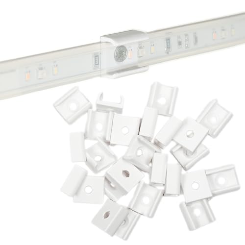 Befestigungsclips passend für Philips Hue Lightstrip V4 (25 Stk.) weiß – Sichere und unauffällige Montage Ihrer LED Stripes – Ideal für flexible Lichtgestaltung im ganzen Haus von ChrisHunkeDesign