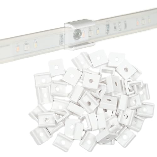 Befestigungsclips passend für Philips Hue Lightstrip V4 (50 Stk.) weiß – Sichere und unauffällige Montage Ihrer LED Stripes – Ideal für flexible Lichtgestaltung im ganzen Haus von ChrisHunkeDesign
