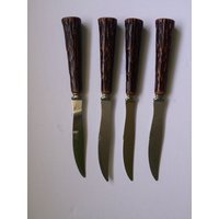 Vintage Glo-Hill Of Canada 50Er Jahre Steak Messer Mit Bakelit Griffen - 4Er Set von ChrisandTine