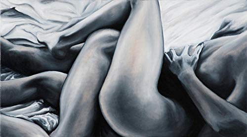 Malen nach Zahlen Kits mit Pinseln und Acrylpigment DIY Leinwandmalerei für Erwachsene Anfänger-Sexy nackte Frau Körperkunst 40X50Cm von Chrissny