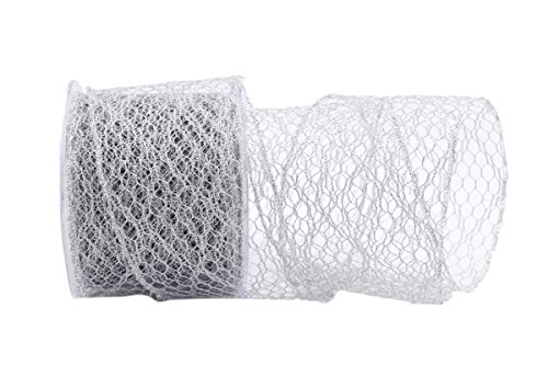 Christa-Bänder Gitterband Fence Silber mit Draht 70mm Christa-Bänder Gitterband Fence Silber mit Draht 70mm von Christa-Bänder