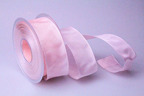 Christa-Bänder Uniband Rosa mit Draht 40mm von Christa-Bänder