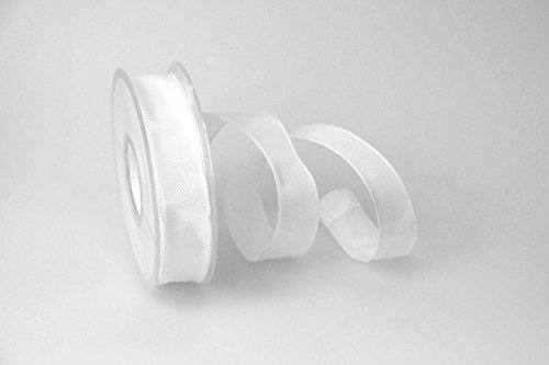 Christa-Bänder Uniband Weiß mit Draht 25mm Christa-Bänder Uniband Weiß mit Draht 25mm von Christa-Bänder