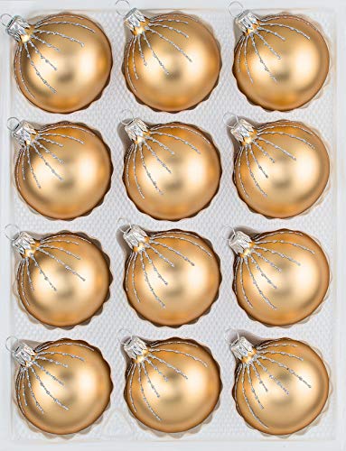 12 TLG. Glas-Weihnachtskugeln Set in Classic Gold Silber Regen - Christbaumkugeln - Weihnachtsschmuck-Christbaumschmuck 12 TLG. Glas-Weihnachtskugeln Set in Classic Gold Silber Regen - Christbaumkugeln - Weihnachtsschmuck-Christbaumschmuck von Christbaumkugeln-24.de