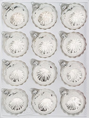 12 TLG. Glas-Weihnachtskugeln Set in Hochglanz Vintage Silver Christbaumkugeln - Weihnachtsschmuck-Christbaumschmuck-Reflektorkugeln-Reflexkugeln-Reflector Ball 12 TLG. Glas-Weihnachtskugeln Set in Hochglanz Vintage Silver Christbaumkugeln - Weihnachtsschmuck-Christbaumschmuck-Reflektorkugeln-Reflexkugeln-Reflector Ball von Christbaumkugeln-24.de
