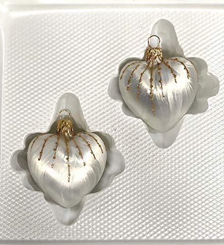 2 TLG. Glas-Herzen Set in 'Ice Weiss Gold' Regen - Christbaumkugeln - Weihnachtsschmuck-Christbaumschmuck 2 TLG. Glas-Herzen Set in 'Ice Weiss Gold' Regen - Christbaumkugeln - Weihnachtsschmuck-Christbaumschmuck von Christbaumkugeln-24.de