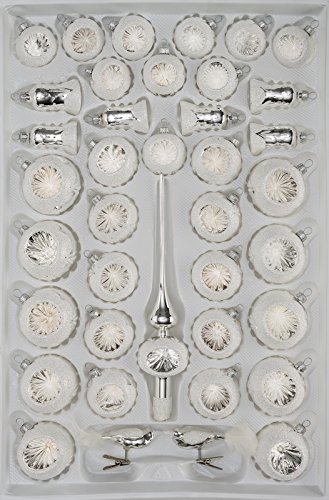 39 TLG. Glas-Weihnachtskugeln Set in Hochglanz Vintage Silver - Christbaumkugeln - Weihnachtsschmuck-Christbaumschmuck-Reflektorkugeln-Reflexkugeln-Reflector Ball NEU 39 TLG. Glas-Weihnachtskugeln Set in Hochglanz Vintage Silver - Christbaumkugeln - Weihnachtsschmuck-Christbaumschmuck-Reflektorkugeln-Reflexkugeln-Reflector Ball NEU von Christbaumkugeln-24.de