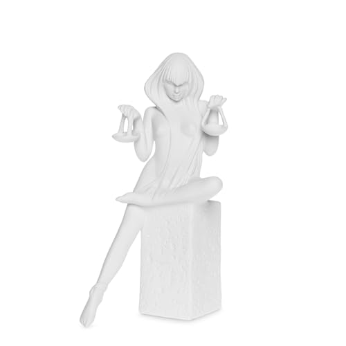 Christel by Sommer Figur Figur Sternzeichen Waage 24cm Weiß Polyresin von Christel by Sommer