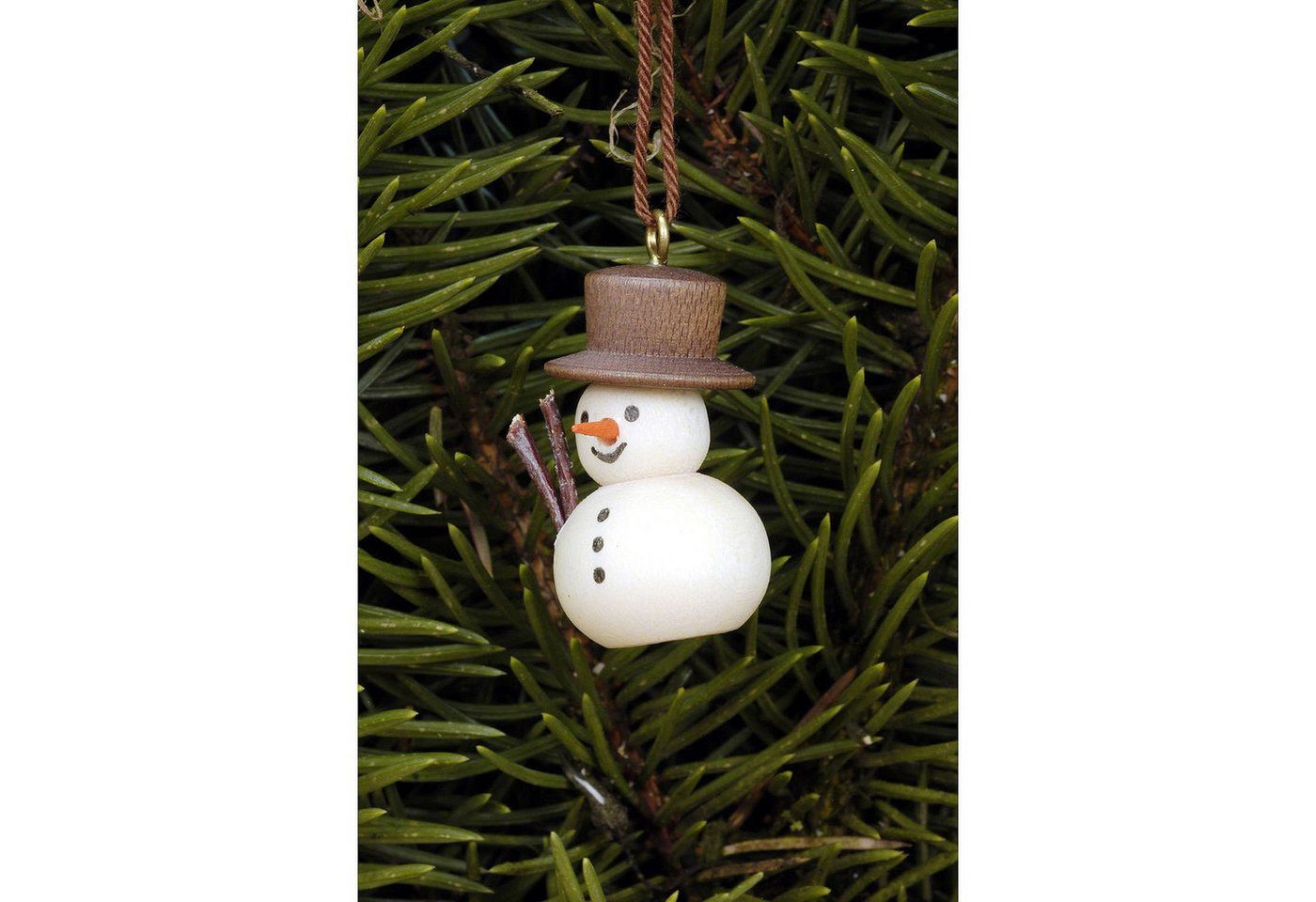 Christian Ulbricht Dekohänger Christbaumschmuck Schneemann natur (3,0x2,0cm) von Christian Ulbricht von Christian Ulbricht