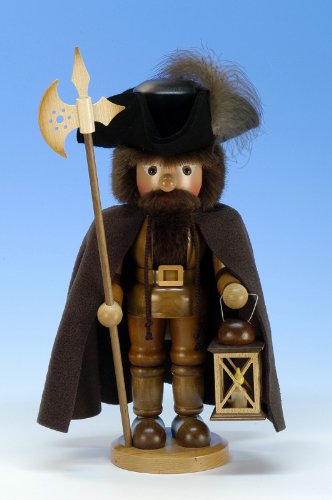 Christian Ulbricht Erzgebirge Nussknacker Nachtwächter natur 41,5 cm von Christian Ulbricht