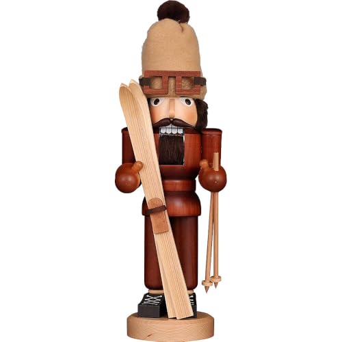 Christian Ulbricht Nussknacker Skifahrer Natur - 43 cm von Christian Ulbricht