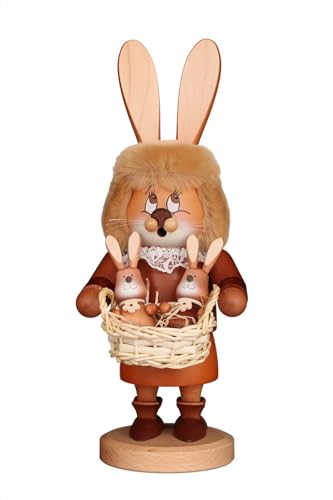 Christian Ulbricht Räuchermännchen Wichtel Häsin mit Hasenbabys - 34,5 cm von Christian Ulbricht