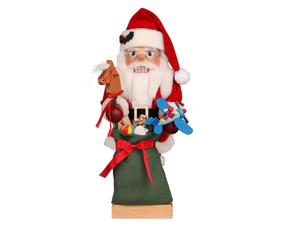 Christian Ulbricht Weihnachtsfigur Nussknacker Weihnachtsmann mit Spielzeug von Christian Ulbricht