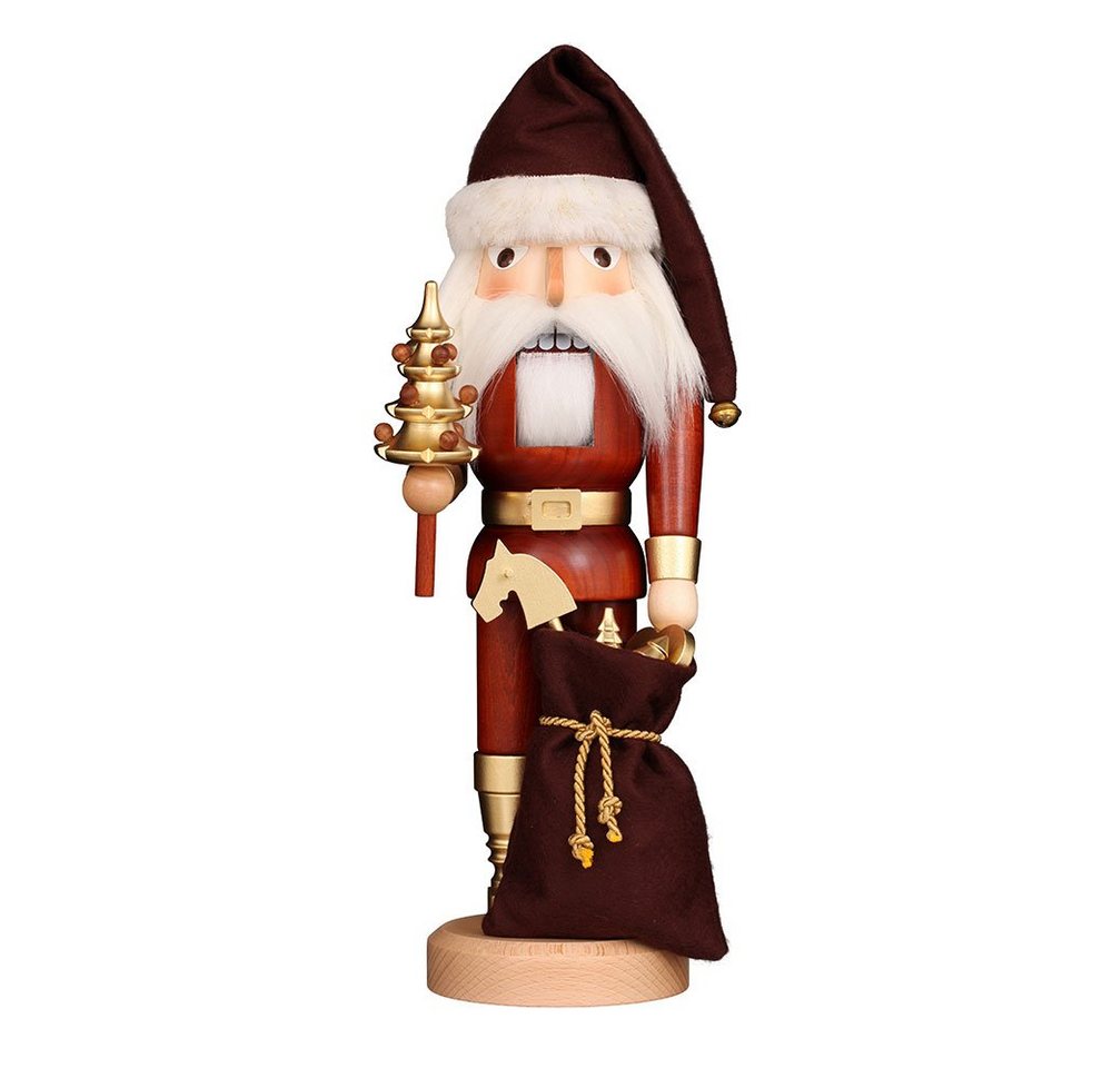 Christian Ulbricht Nussknacker Nussknacker Weihnachtsmann natur/gold von Christian Ulbricht
