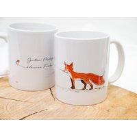 Frühstückstasse Mit Fuchs, Tasse Personalisierbar, Weihnachtsgeschenk von ChristianBobeth