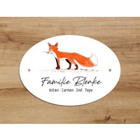 Türschild Mit Name Und Fuchs - Für Kinderzimmer Haustüren Personalisierbar Türschild Mit Name Und Fuchs - Für Kinderzimmer Haustüren Personalisierbar von ChristianBobeth