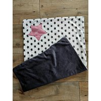 Babydecke Mit Namen Kinderdecke Personalisiert Kuscheldecke Maxicosidecke Geschenk Zur Geburt Taufe Kinderwagendecke Decke von ChristianeHandmade