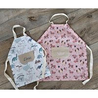 Kinderschürze Personalisiert Kinderkochschürze Weihnachtsschürze Kinderbackschürze Mit Den Namen von ChristianeHandmade