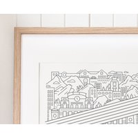 Denver Illustration Kunstdruck | Minimale Home Decor Wandkunst von ChristieEPrintShop