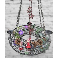 Hängekranz Hängeampel Kräuterkrone Adventskranz Adventskorb Weihnacht Blumenampel Schmiedeeisern Hängekranz Hängeampel Kräuterkrone Adventskranz Adventskorb Weihnacht Blumenampel Schmiedeeisern von ChristinaHomeFlair
