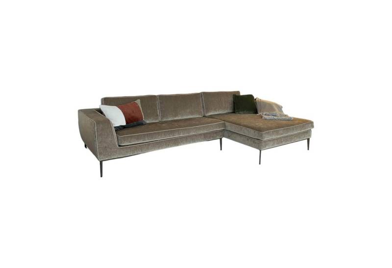 Christine Kröncke Ecksofa Ecksofa Lord Bezug Stoff Eloy 1-1283-020 Fango Hellbraun von Christine Kröncke