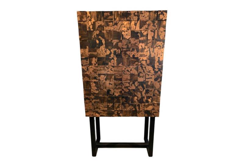 Christine Kröncke Standvitrine Barschrank Shape 40 Cuivre Quadrat Kupfer Oxidiert Patiniert von Christine Kröncke