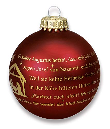 °° Christbaumkugel Weihnachtsgeschichte - edler Baumschmuck von Christliche Geschenkideen