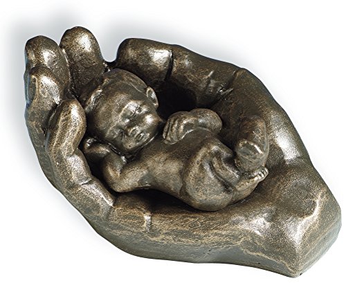 Christliche Geschenkideen °° Keramikfigur 2-teilig Hand mit Kind (bronzefarben) von Christliche Geschenkideen