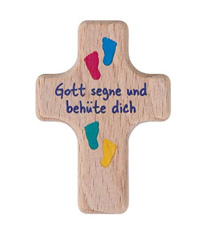 Handschmeichler Holz 6cm / Holzkreuz Kreuz Gott behüte Dich/mit Geschenkkarte von Christliche Geschenkideen