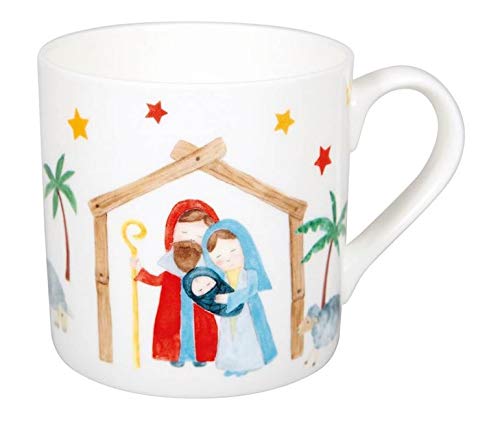 Tasse Weihanchten mit Krippenmotiv/Weihnachtstasse Porzellantasse Weihnachten von Christliche Geschenkideen