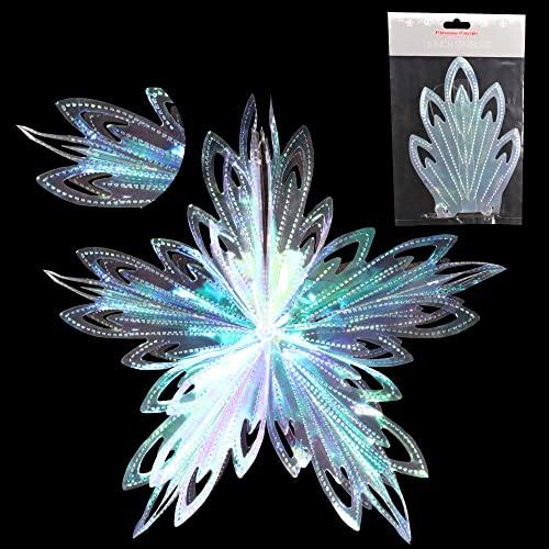 Christmas Concepts® 16 Zoll (1,3 Fuß) große Folie 3D-Stern hängende Dekoration – Weihnachtsbesatz (schillernd) von Christmas Concepts