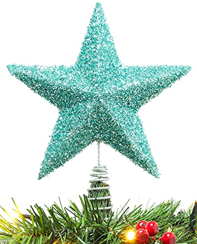 Christmas Concepts® 28cm Funkelnd Baumkronen-Stern - Luxuriöse Weihnachtsdekoration (Mint Green) von Christmas Concepts