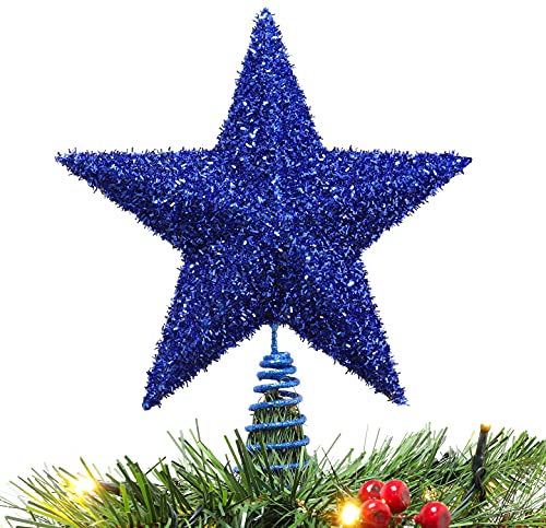 Christmas Concepts® 28cm Funkelnd Baumkronen-Stern - Luxuriöse Weihnachtsdekoration (Royal Blue) von Christmas Concepts