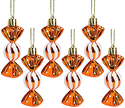 Christmas Concepts® 6-8cm Mini-Kugeln in süßer Form – Glänzend & Glitzerverziert – Christbaumschmuck (Kupfer) von Christmas Concepts