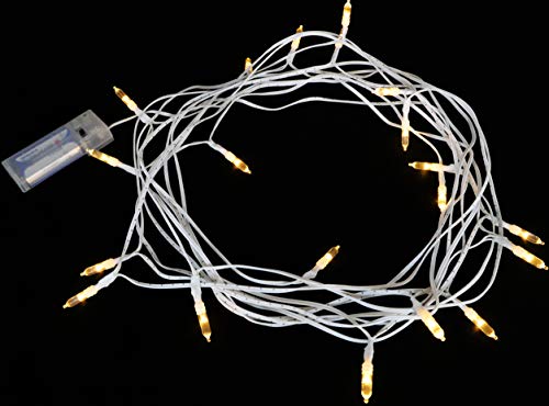 Christmas Concepts® Batteriebetriebene Lichterketten mit 20 weiße LED - 2m Länge - Weihnachten/Hochzeit/Everyday von Christmas Concepts