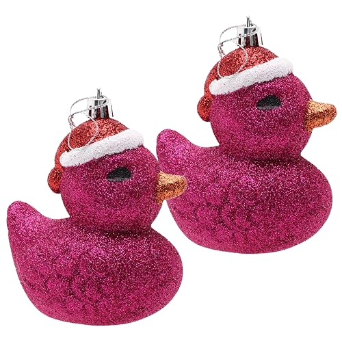 Christmas Concepts® Christbaumkugeln, glitzernd, festlich, 110 mm, Hot Pink, 2 Stück von Christmas Concepts