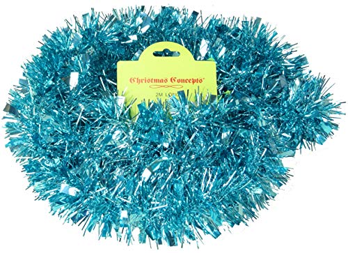 Christmas Concepts® Chunky/Fine Weihnachten Lametta -2 Meter - Weihnachtsdekoration (Ice Blue) von Christmas Concepts