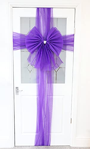 Christmas Concepts® DIY dekorative Türschleife mit Diamanten-Dekoration - Hochzeit/Partys/Weihnachten (Lila) von Christmas Concepts