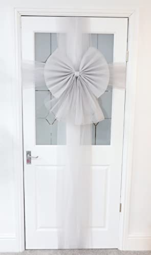 Christmas Concepts® DIY dekorative Türschleife mit Diamanten-Dekoration - Hochzeit/Partys/Weihnachten (Silber) von Christmas Concepts