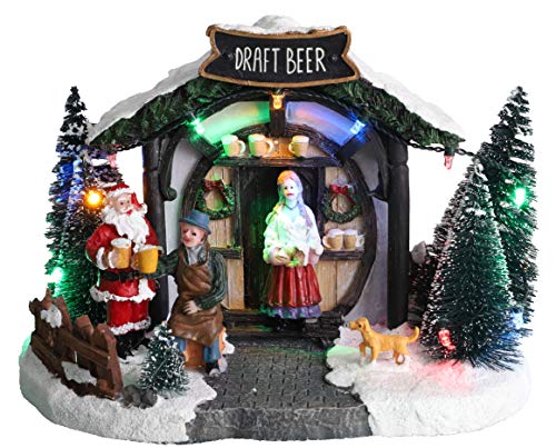 Christmas Concepts® LED leuchtet im Weihnachtsdorf - 8 "/ 20cm (Fassbierladen) von Christmas Concepts