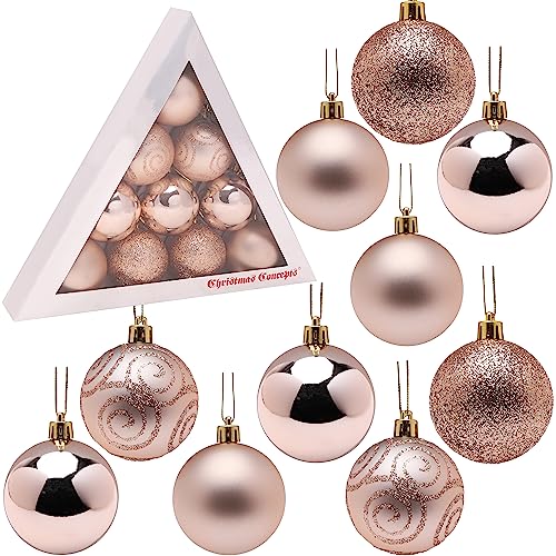 Christmas Concepts® Packung mit 10-60 mm Shatterproof Flitter - Weihnachtsbaum-Flitter (Graphitgrau) von Christmas Concepts