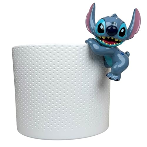 Christmas Inspirations Disney Stitch Pot Buddy In- und Outdoor Gartendekoration für Blumentöpfe, Vasen - 9x6x5 cm - Topfhänger Deko - einfache Anbringung - einfach dranhängen von Christmas Inspirations