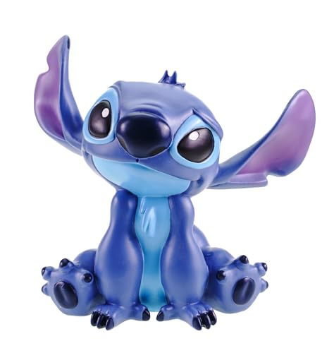 Christmas Inspirations Gartenfigur Stitch – Disney's frecher Lilo & Stitch Alien zum Verlieben Sitzend - mit Ohren Oben (20 cm) – Mehrfarbige Deko-Figur aus Polyresin – Offiziell lizenziert! von Christmas Inspirations