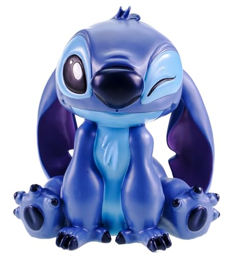 Christmas Inspirations Gartenfigur XXXL Stitch Disney frecher Lilo & Stitch Alien zum Verlieben Sitzend - mit Ohren unten (63,5 cm) - Mehrfarbige Deko-Figur aus Polyresin - Offiziell lizenziert! von Christmas Inspirations
