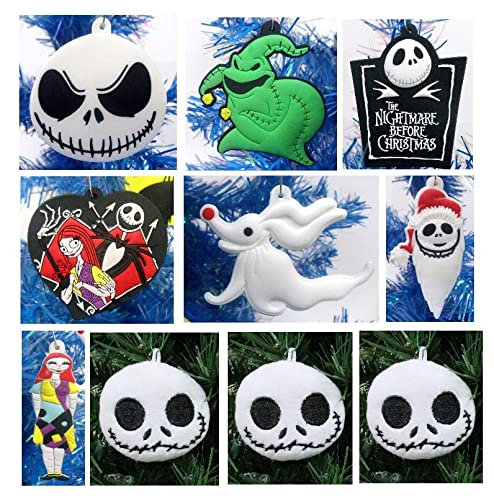 Christmas Ornament Nightmare Before Christmas Deluxe 20-teiliges zufälliges Set mit Jack Skellington, Sally und Friends von Christmas Ornament