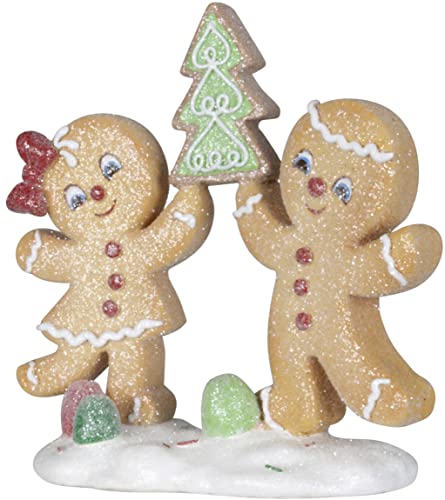 Christmas Paradise Deko Lebkuchen Figuren Lebkuchenmann und Lebkuchenfrau Weihnachtliche Dekoration 17cm von Christmas Paradise