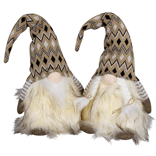 Christmas Paradise Leuchtender Wichtel 25cm(45cm) im 2er Set Gnom mit LED braun von Christmas Paradise