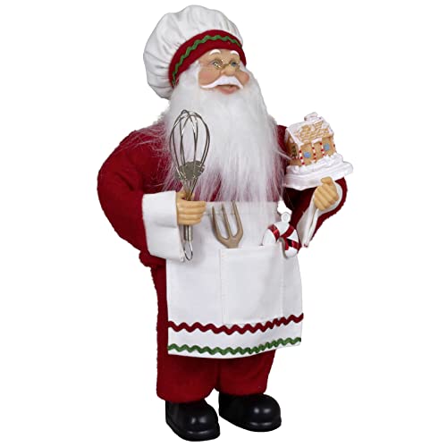 Christmas Paradise Stehender Weihnachtsmann Johann Konditor Rot Weiß Deko-Figur Nikolaus (30cm) von Christmas Paradise